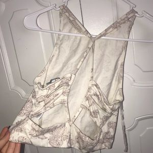 Charlotte Russe Tops - White & purple pasley tank top Charlotte Russe Tops - White & purple pasley tank top